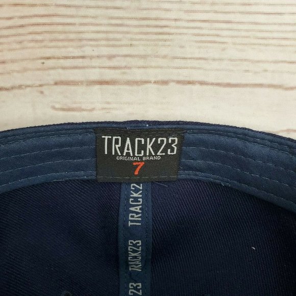 Track 23 Original Brand Solid Blue Fitted Hat Size 7 - Picture 9 of 11